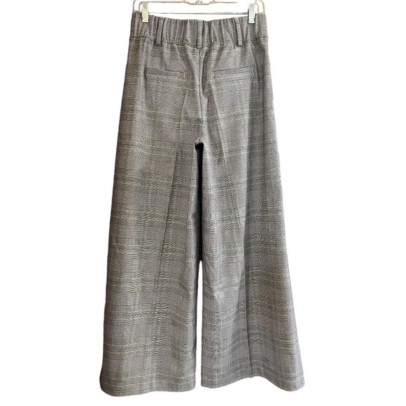 BANANA REPUBLIC Parc wide leg plaid trousers Womens size 2  NWOT - Picture 6 of 14